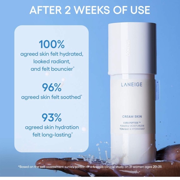 BNIB LANEIGE CREAM SKIN CERAPEPTIDE TM
TONER & MOISTURIZER TONIQUE & HYDRATANT - Picture 9 of 10